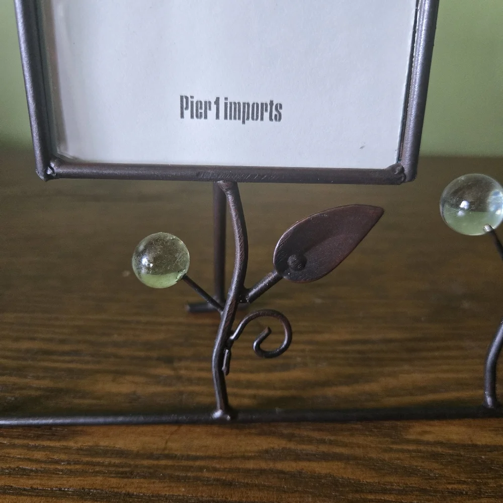Pier 1 Leaf & Vine Metal Photo Frame